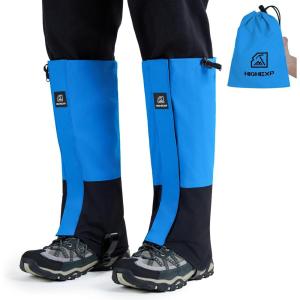 Leg Gaiters 100% Waterproof Adjustable Shoe Snow Boot Guard Gators for Hiking Shoe Cover Hunting Snowshoeing Climbing Walking for Women Men(Blue)