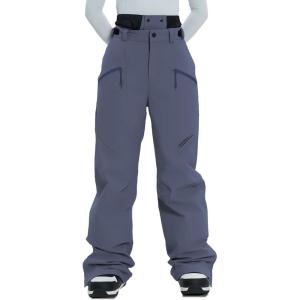 Ski Pants Snow Snowboard Pants Waterproof Insulated Baggy Windproof Hiking Winter Warm for Men Women(Purple)