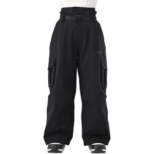 Snowboard Pants for Women Men Baggy Ski Pants Snow Loose Warm Insulated Winterproof Waterproof(Black)