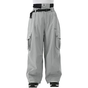 Snowboard Pants for Women Men Baggy Ski Pants Snow Loose Warm Insulated Winterproof Waterproof(Gray)