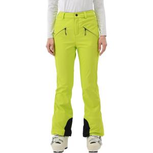 Womens Ski Pants Slim Fit Snow Fleece Lined Snowboard Soft Shell Fitted Insulated Waterproof Windproof Warm(Light Green)