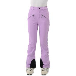 Womens Ski Pants Slim Fit Snow Fleece Lined Snowboard Soft Shell Fitted Insulated Waterproof Windproof Warm(Light Purple)