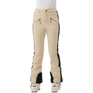 Womens Ski Pants Slim Fit Soft Shell Snow Fleece Lined Snowboard Fitted Insulated Waterproof Windproof Warm(Light Khaki)