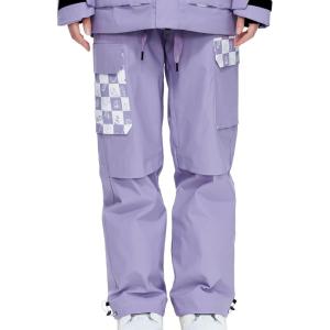 Ski Pants Snow Snowboard Pants Waterproof Baggy Windproof Hiking Winter for Men Women(Light Purple)